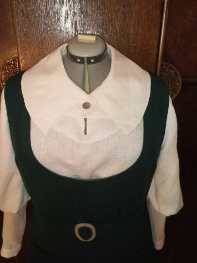 1930s Style Balloon Sleeve Blouse and High Waist Jumper Skirt 2pc Set Custom Made in Your Size From a Vintage Pattern 1932