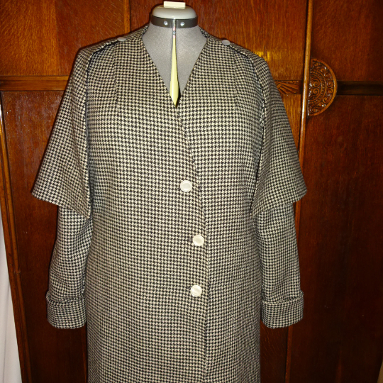 1930s Style Over Coat With Capelet and Scarf Custom Made in Your Size From a Vintage Pattern 1931