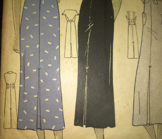 1930s Style Jabot Collar Balloon Sleeve Dress with Many Options Custom Made in Your Size From a Vintage Pattern 1933