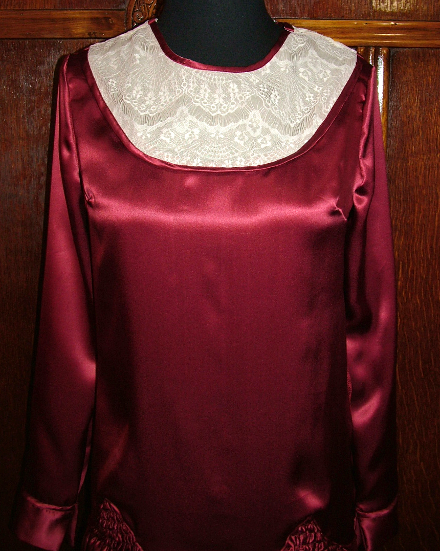 1930s Style Drop Waist Scalloped Hip Caplet Dress Custom Made in Your Size From a Vintage Pattern 1930