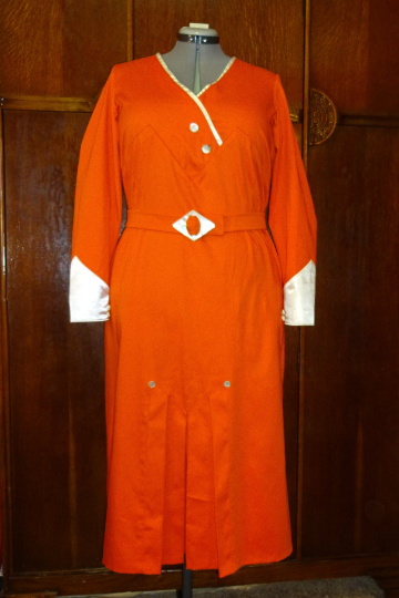 1930s Style Surplice Day Dress With Pleated Skirt Inset Custom Made in Your Size From a Vintage Pattern 1931