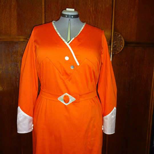 1930s Style Surplice Day Dress With Pleated Skirt Inset Custom Made in Your Size From a Vintage Pattern 1931