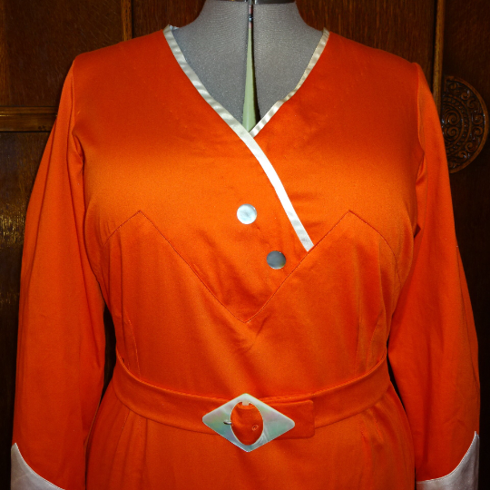 1930s Style Surplice Day Dress With Pleated Skirt Inset Custom Made in Your Size From a Vintage Pattern 1931