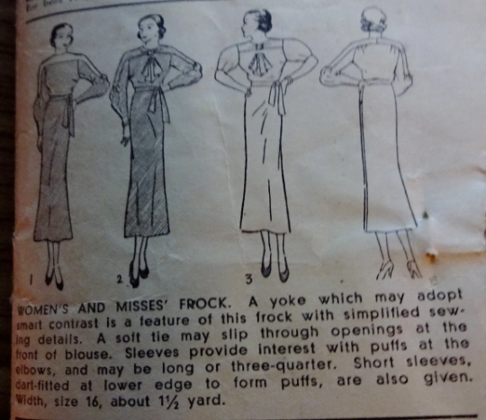 1930s Style Unique Puffed Elbow Ragalan Sleeve Slim Skirt Dress Custom Made in Your Size From a Vintage Pattern 