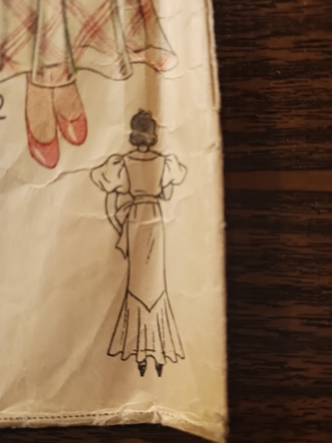 1930s Style Evening Dress with Ruffle Collar and Mermaid Hem Custom Made in Your Size From a Vintage Pattern 1936