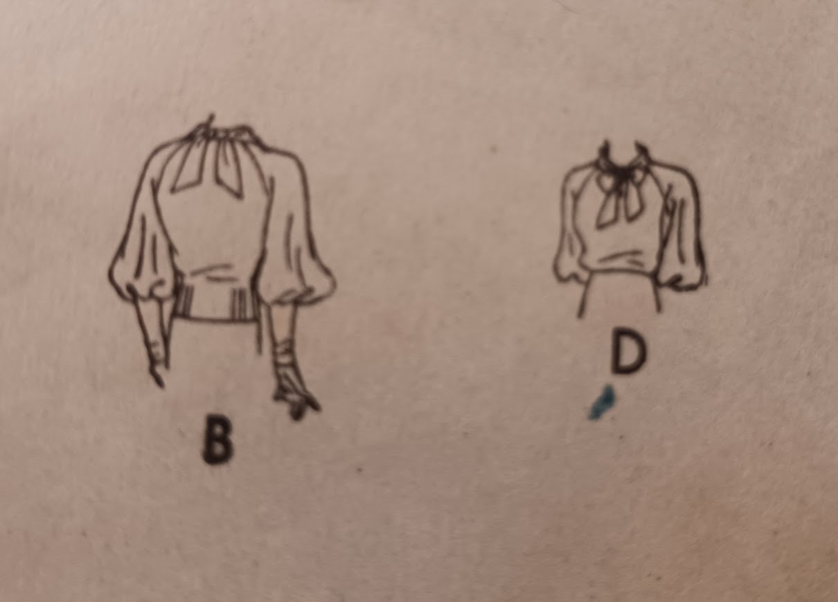 1930s Style Raglan Bishop Sleeve Tuck in Over Blouse Custom Made in Your Size From a Vintage Pattern 1933