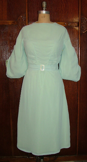 1930s Style Drop Shoulder Balloon Puff Sleeve Pointed Yoke Dress Custom Made in Your Size From a Vintage Pattern 1933