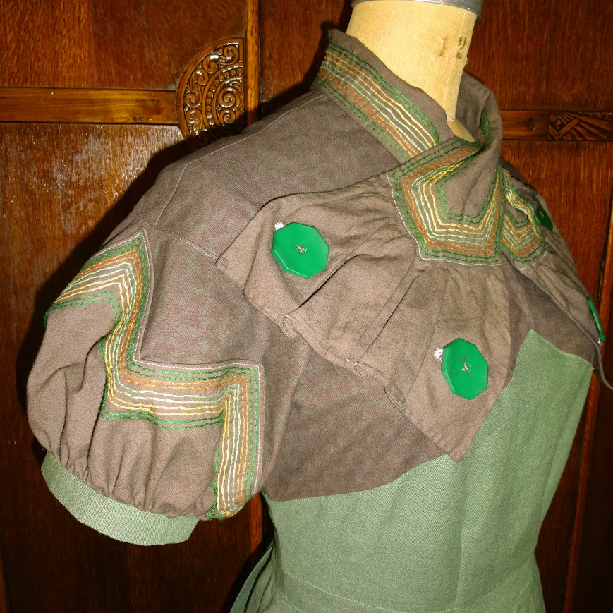 1930s Style Dropped Balloon Sleeve Bow and Peplum Dress with Slim Skirt Custom Made in Your Size From a Vintage Pattern 1934