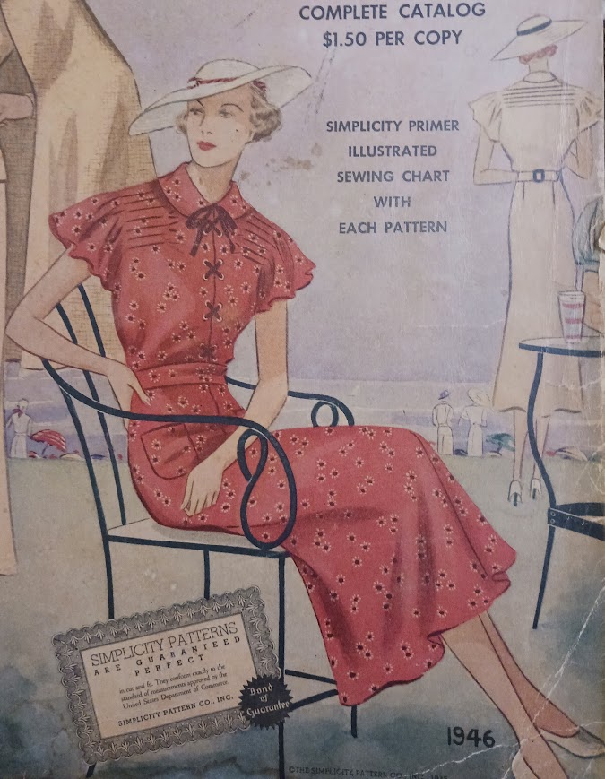 1930s Style Raglan Sleeve or Peter Pan Collar Pin Tucked Flutter Sleeve Dress Custom Made in Your Size From a Vintage Pattern 1936