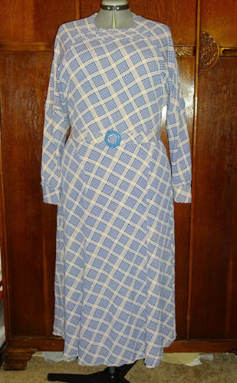 1930s Style Raised Pleated Neck or Raglan Flutter Sleeve Slim Skirt Dress Custom Made in Your Size From a Vintage Pattern 1936