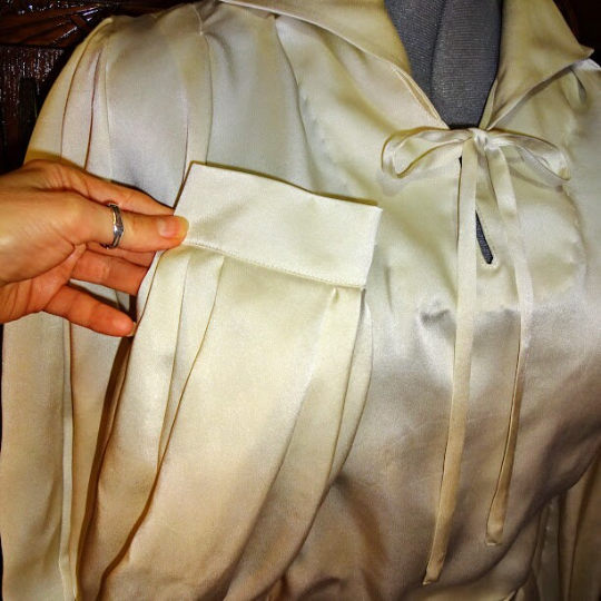 1930s Style Super Full Bishop Sleeve Blouse with Bow Collar Custom Made in Your Size From a Vintage Pattern 1936