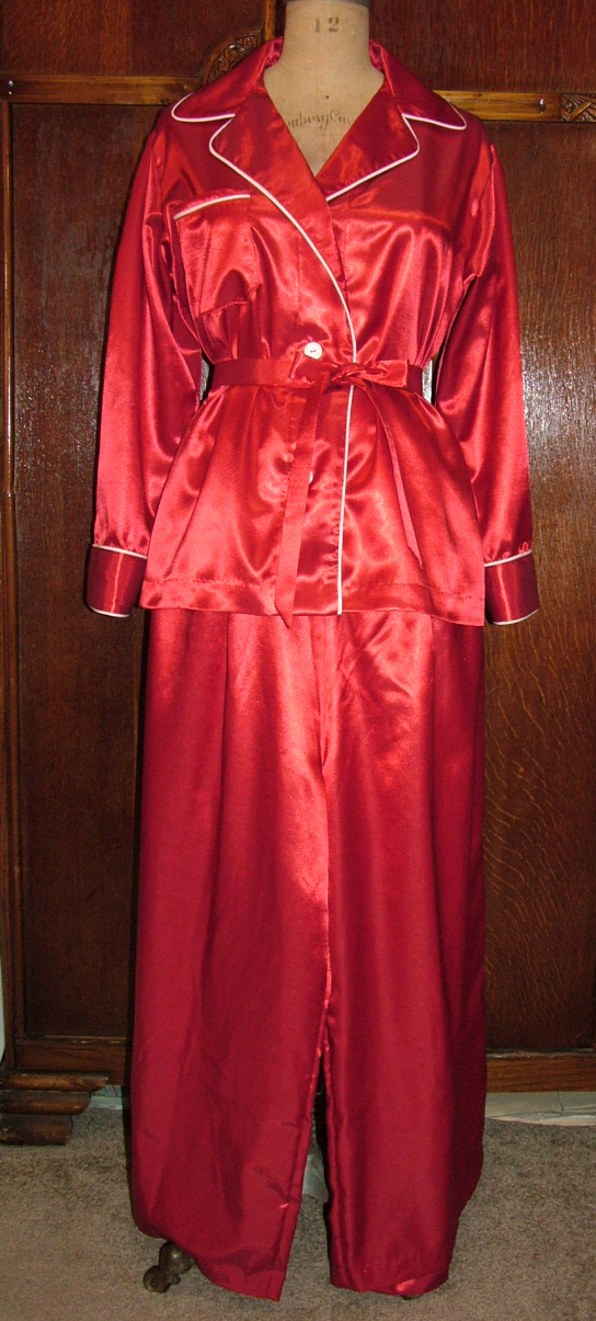 1930s Style Pajamas Lounge Blouse and Pants Custom Made in Your Size From a Vintage Pattern 1935