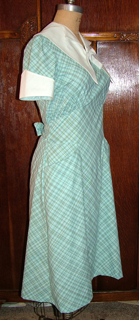 1930s Style Sweet Little Basic House Dress Custom Made in Your Size From a Vintage Pattern 1936