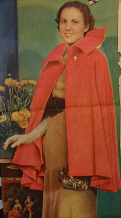 1930s Style Evening Cape with Plain or Circular Stand Up Collar Custom Made in Your Size From a Vintage Pattern 1936