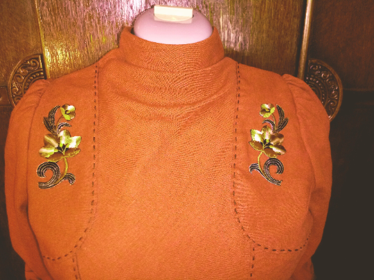 1930s Style Cowl Neck Dress with Shoulder Yoke Detail Custom Made in Your Size From a Vintage Pattern 1938