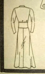 1930s Style Bow Tie Neck Puff Sleeve Dress with Fitted Midriff Custom Made in Your Size From a Vintage Pattern 1938