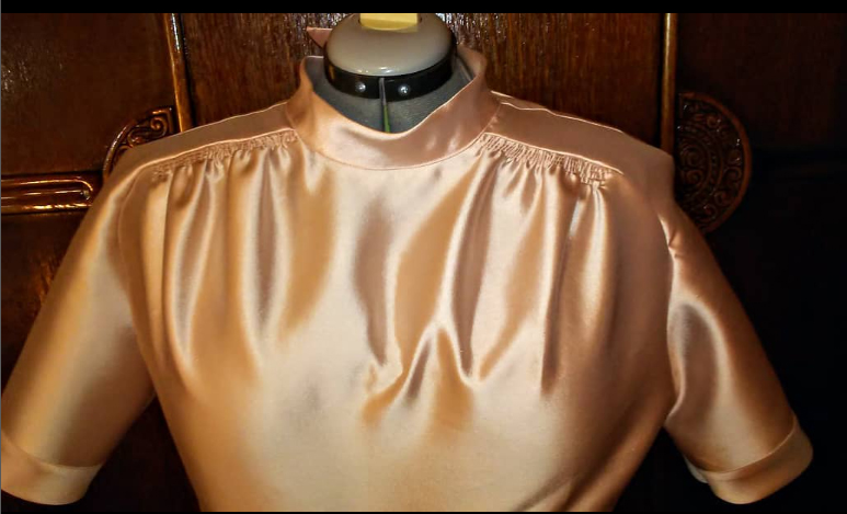 1930s Style Mock Blouse with Pointed Midriff and Low Slit Back Custom Made in Your Size From a Vintage Pattern 1937
