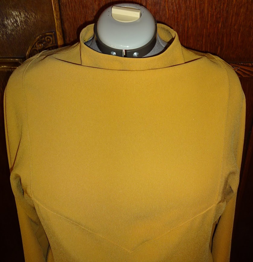1930s Style Cowl Neck Blouse with Squared Raglan Sleeves Custom Made in Your Size From a Vintage Pattern 1935