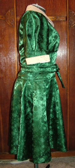 1930s Style Nipped Waist Twelve Gore Flare Skirt Swing Dress Custom Made in Your Size From a Vintage Pattern 1938