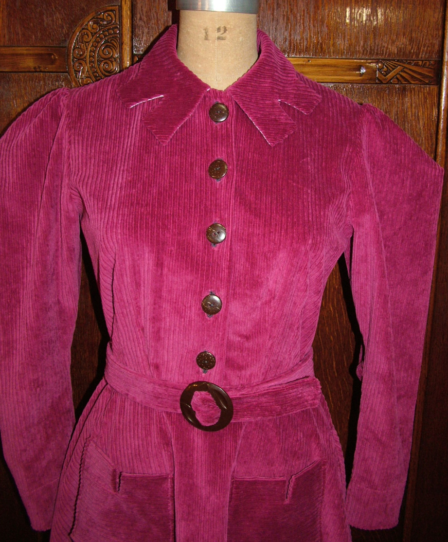 1930s Style Raised Neck or Shaped Collar Dress with Bias Full Skirt Custom Made in Your Size From a Vintage Pattern 1937