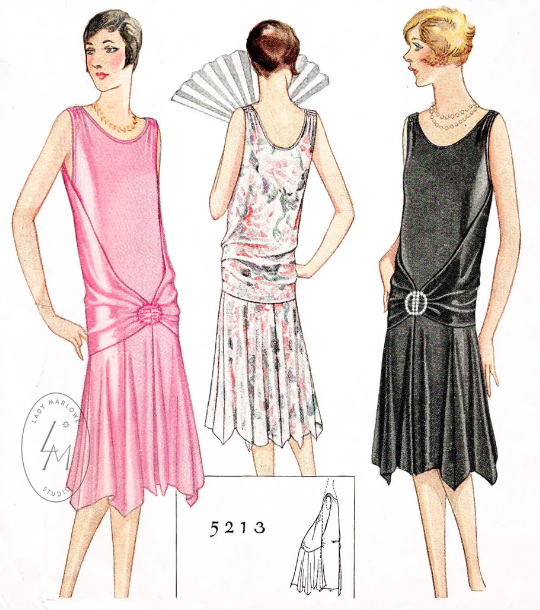 1920s Style Sleeveless Summer Wrap Around Dress Custom Made in Your Size From a Vintage Pattern 1928