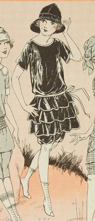 Early 1920s Style Swimsuit and Bloomers Custom Made in Your Size From a Vintage Pattern 1920