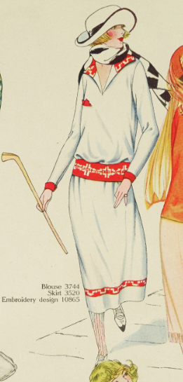 1920s Style V or Scoop Neck Blousan Blouse with side Button Waistband Custom Made in Your Size From a Vintage Pattern 1922