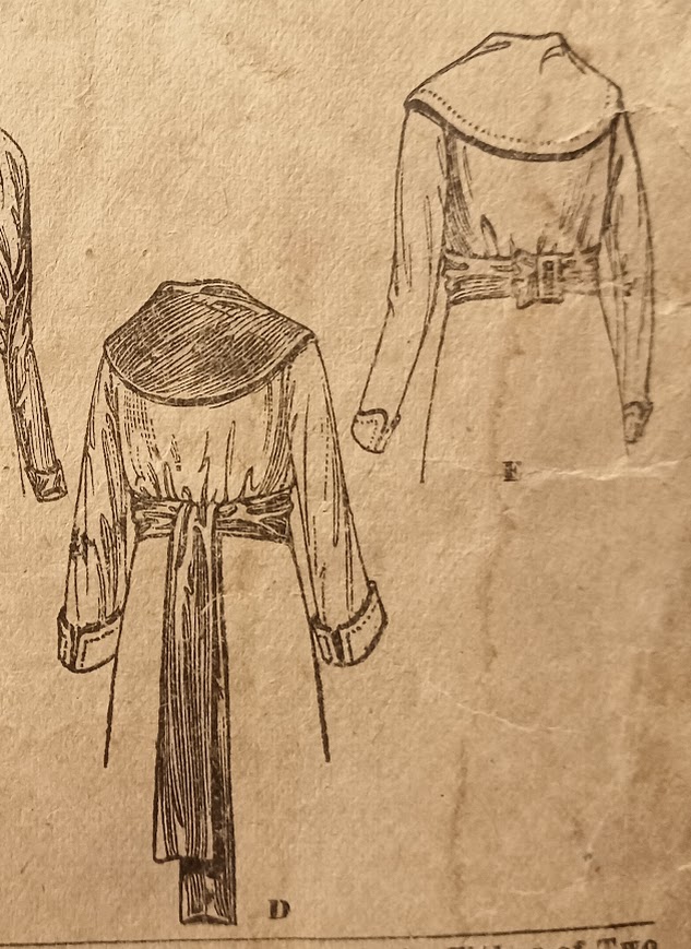 1910's Style V Neck Shawl Collar Blouse Custom Made in Your Size From a Vintage Pattern 1918