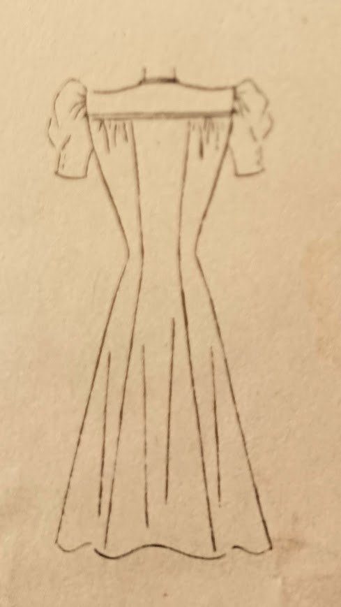 1930s Style Button Up Day Dress Gathered Shoulder Yoke and Triangular Pockets Custom Made in Your Size From a Vintage Pattern 1940