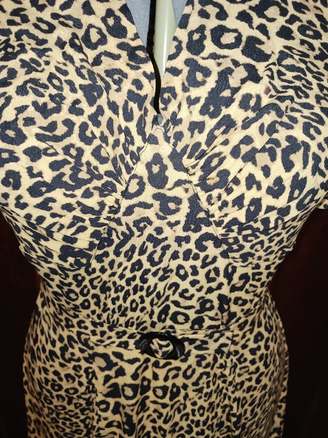 1940s Style Gathered Bust Full Skirt Swing Dress Custom Made in Your Size From a Vintage Pattern 1940