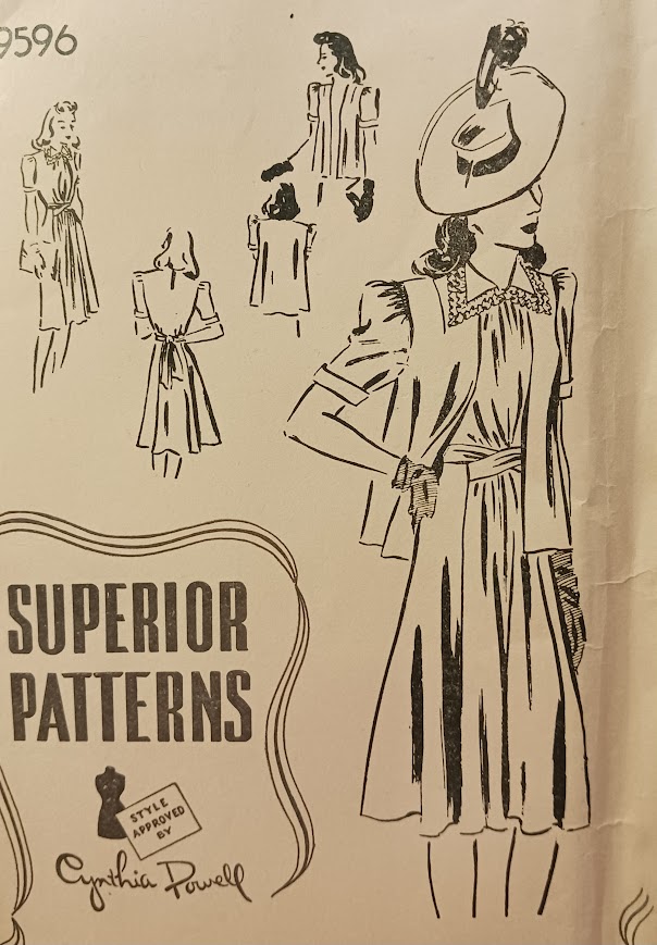 1930s Style Maternity Wrap Around Dress Custom Made in Your Size From a Vintage Pattern 1939