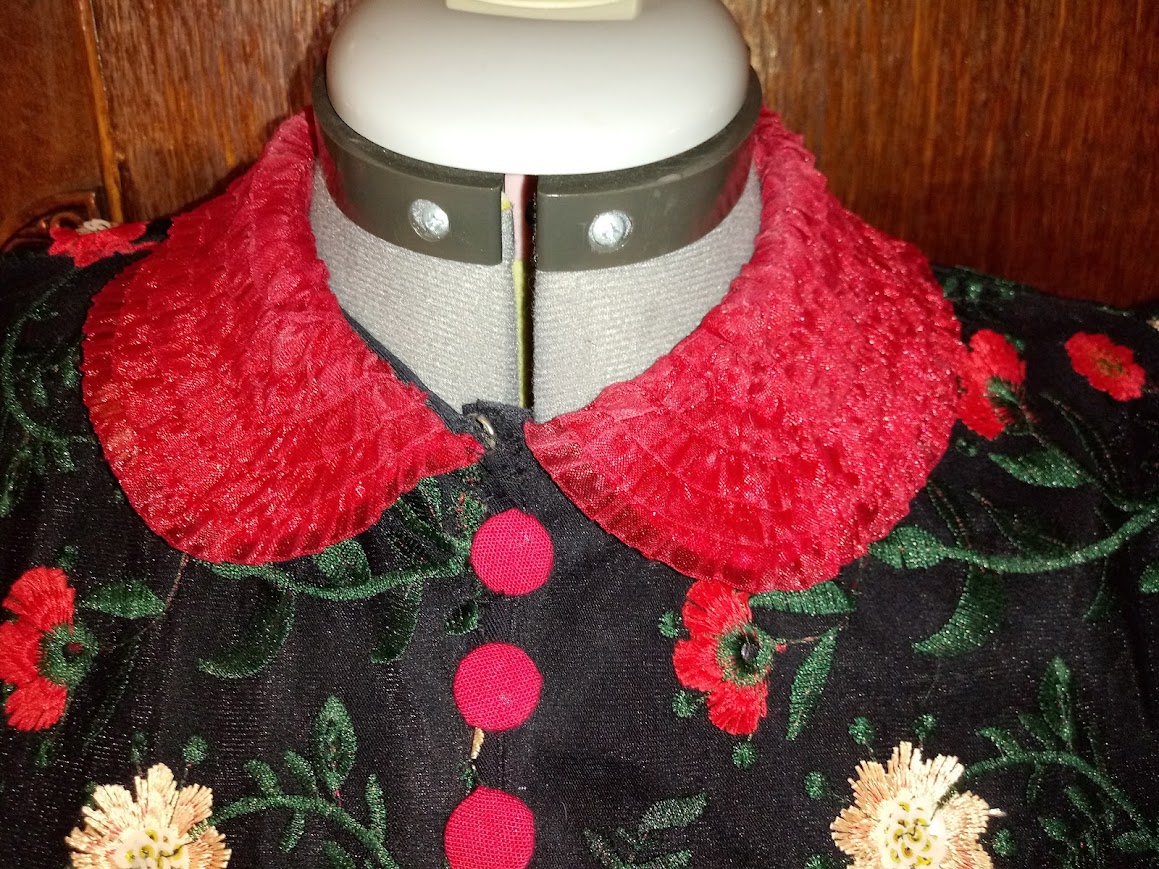 1940s Style Button Front Gathered Bust Dress with Vertical Pockets Custom Made in Your Size From a Vintage Pattern 1941