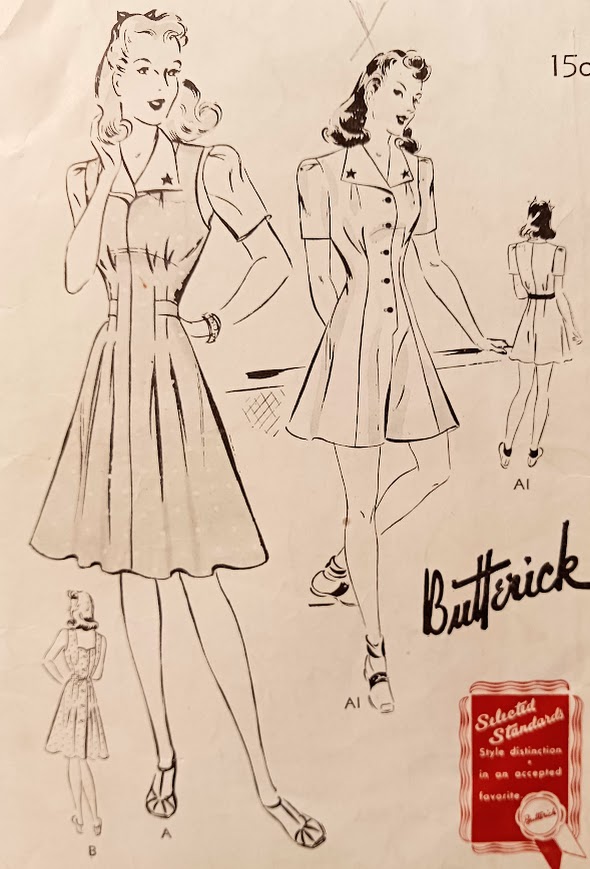 1940s Style Playsuit Romper or Tank Style Summer Dress from Vintage Pattern Custom Made in Your Size 1941