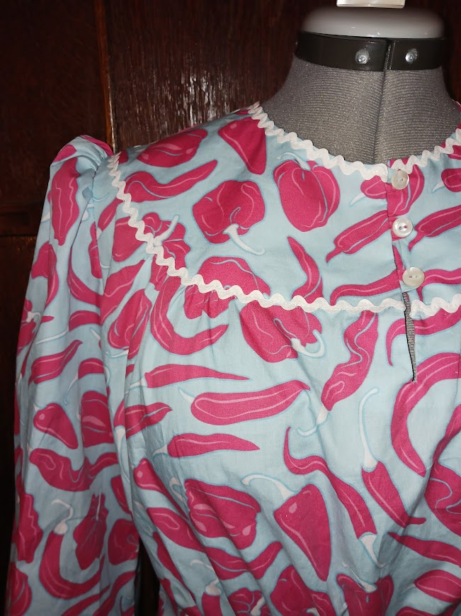 1940s Gathered Bodice Puff Sleeve Dress with Full Skirt Custom Made in your Size From a Vintage Pattern 1941