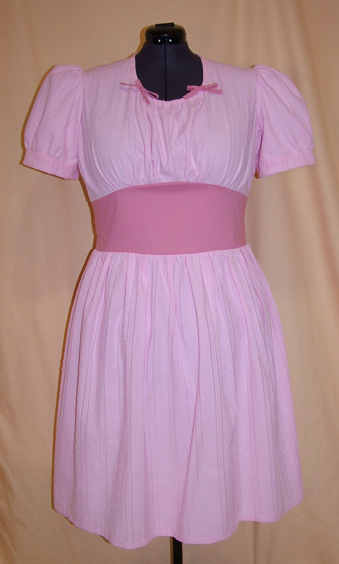 1940s Style Peasant Dress with Gathered Bust and Full Skirt Custom Made in Your Size From a Vintage Pattern 1945