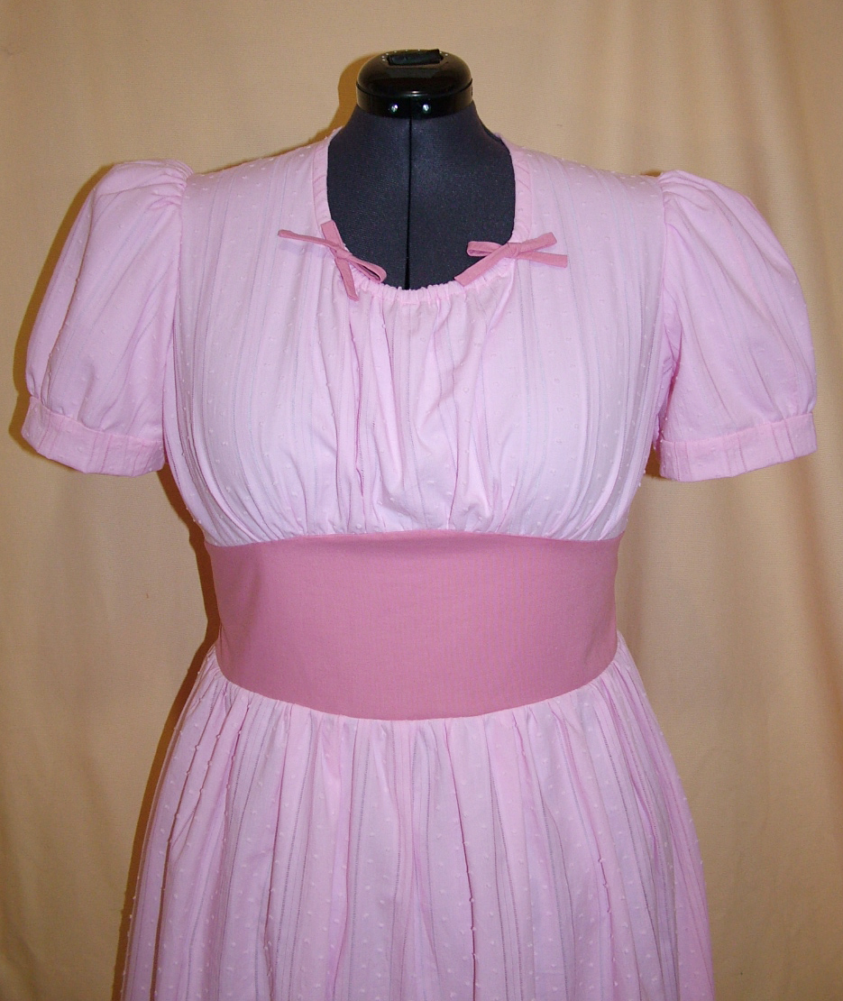 1940s Style Peasant Dress with Gathered Bust and Full Skirt Custom Made in Your Size From a Vintage Pattern 1945