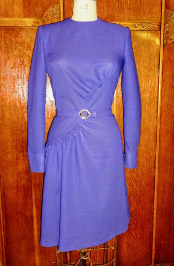 1940s Style Classic Form Fitting Dress with S Shaped Gathers Custom Made in Your Size From a Vintage Pattern 1944