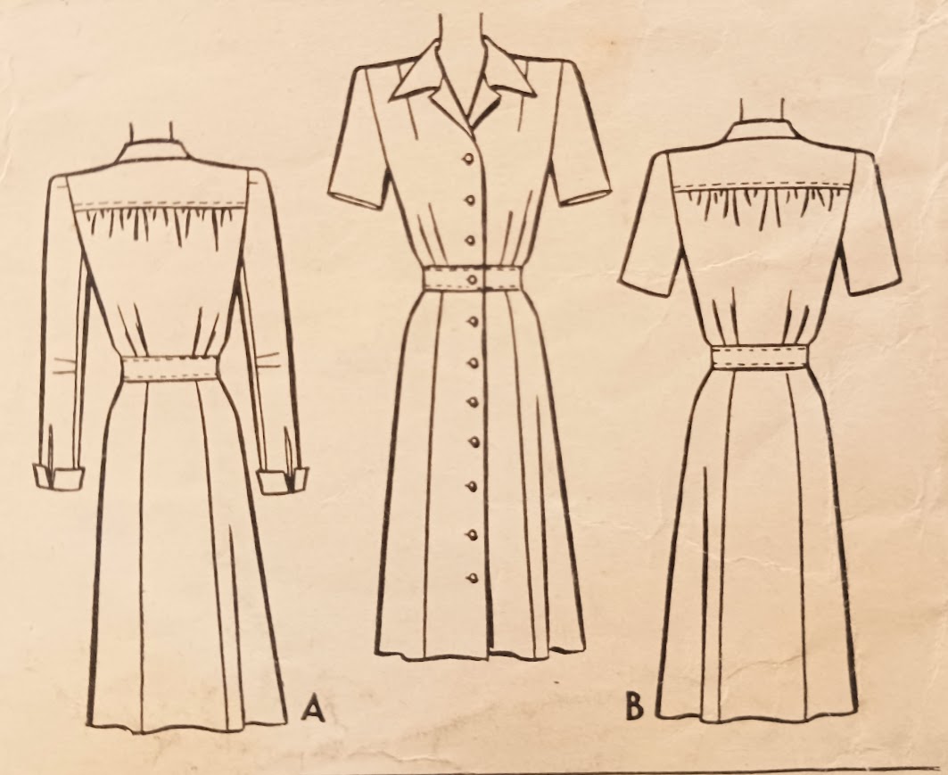 1940s Style WWII Nurses Uniform Dress Custom Made in Your Size From a Vintage Pattern 1943