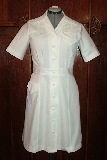 1940s Style WWII Nurses Uniform Dress Custom Made in Your Size From a Vintage Pattern 1943