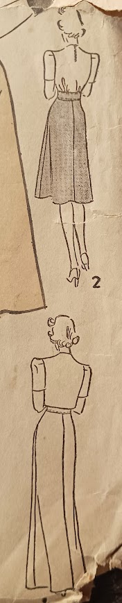 1940s Style WWII Sweetheart Neck Dress with Fitted Midriff and Bolero Jacket Custom Made in your Size From a Vintage Pattern 1941