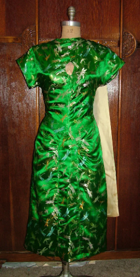 1940s Style Ultimate Formal Tiki Side Shoulder Drape Sari Dress Custom Made in Your Size From a Vintage Pattern 1948