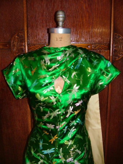 1940s Style Ultimate Formal Tiki Side Shoulder Drape Sari Dress Custom Made in Your Size From a Vintage Pattern 1948