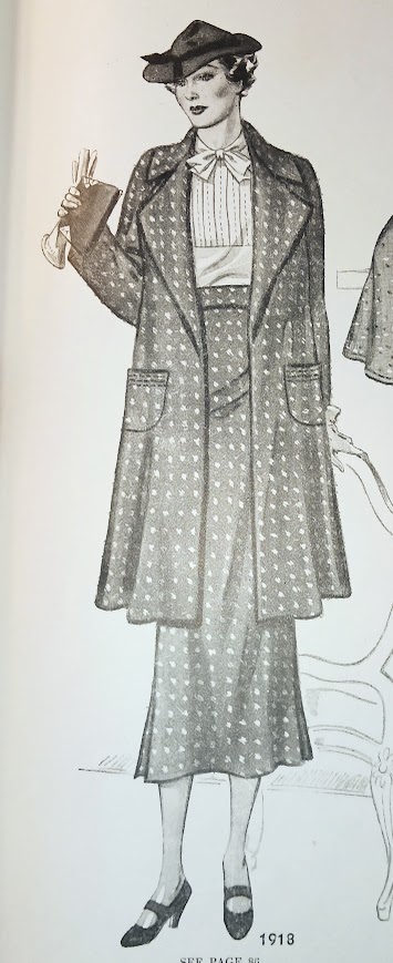 1930s Style Pin Tucked Bow Tie Blouse, Slim Skirt or Raglan Sleeve Coat Custom Made in Your Size From a Vintage Pattern 1936