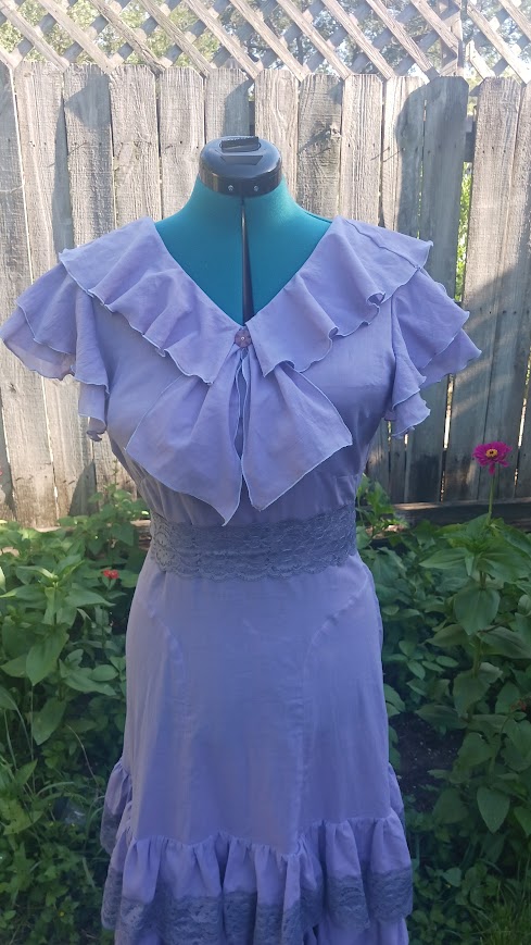 1930s Style Evening Dress with Ruffle or Balloon Sleeves Custom Made in Your Size From a Vintage Pattern 1934