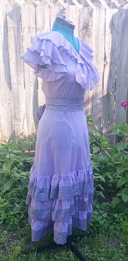 1930s Style Evening Dress with Ruffle or Balloon Sleeves Custom Made in Your Size From a Vintage Pattern 1934