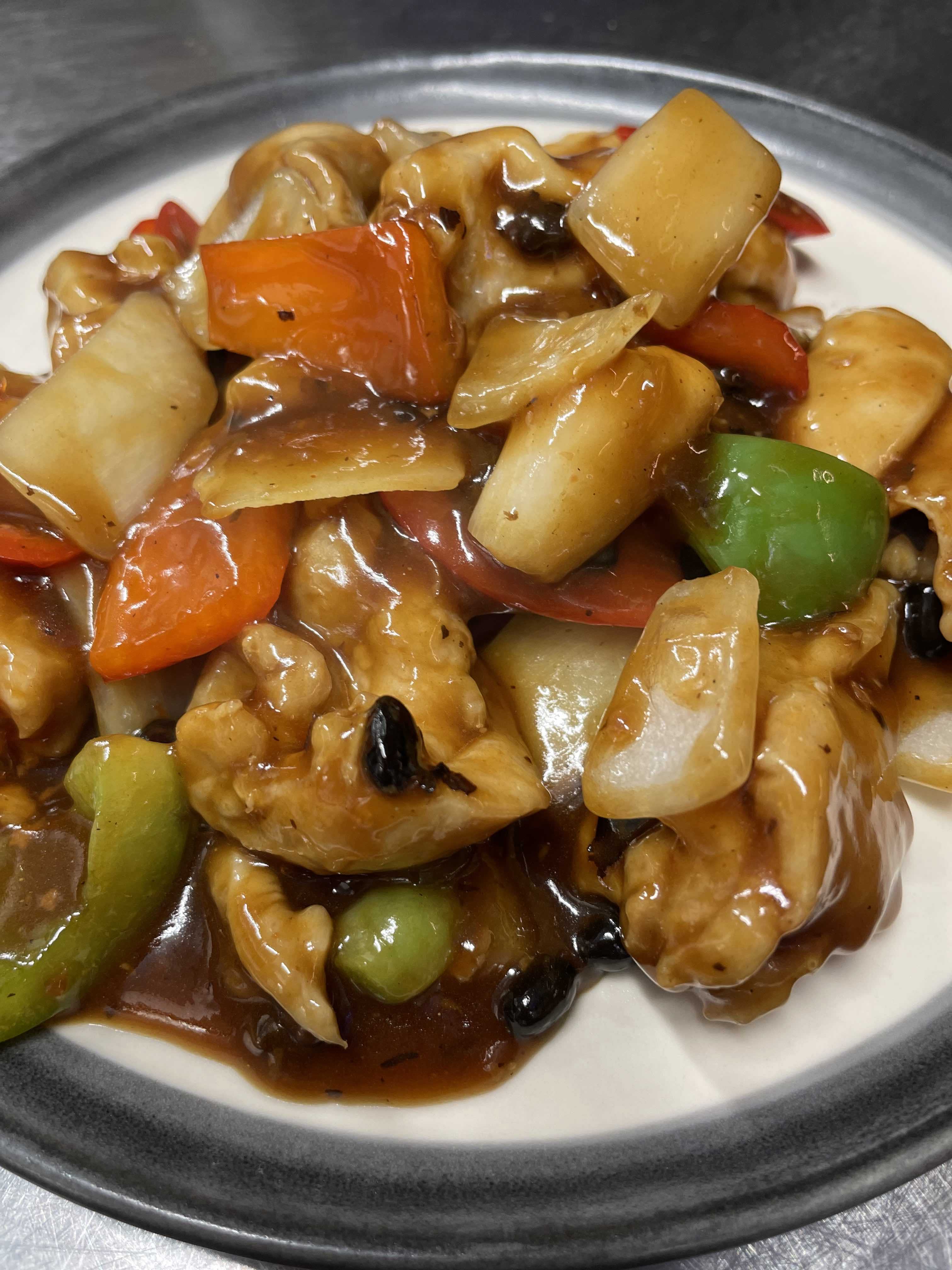 62.Chicken with Bell Pepper & Black Bean Sauce