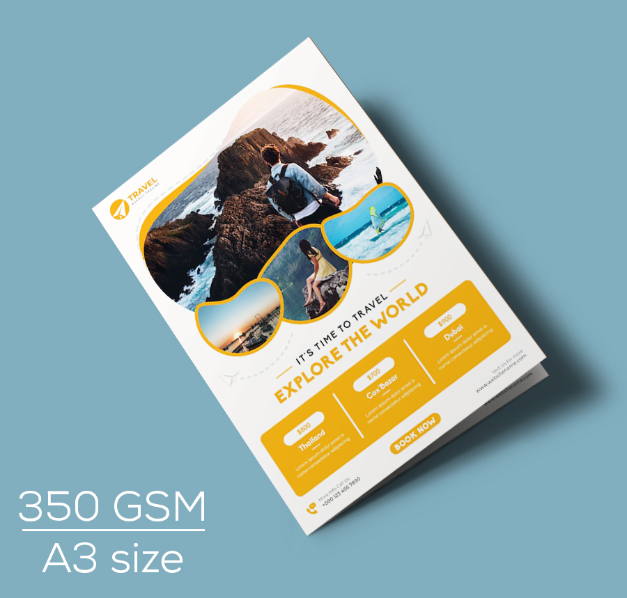 A3 Brochure 350 gsm