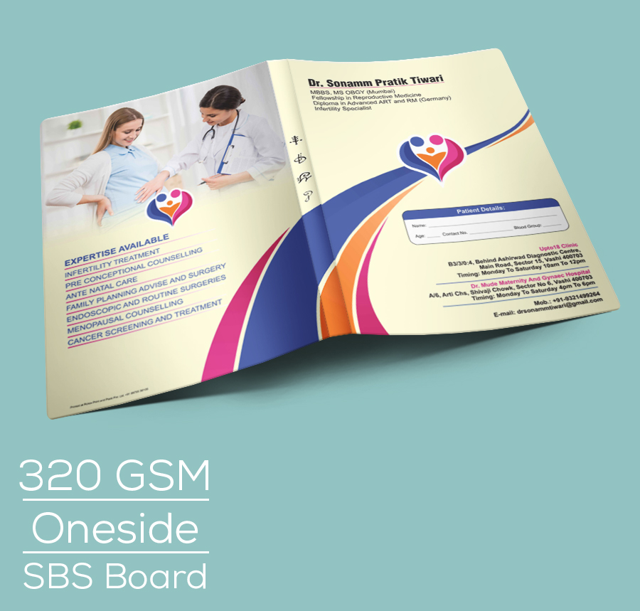 Files 320 GSM SBS Board One Side Print