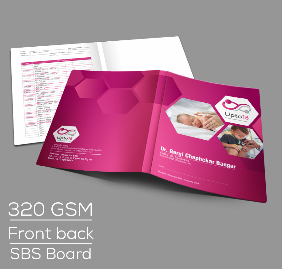 Files 320 GSM SBS Board Front Back Print