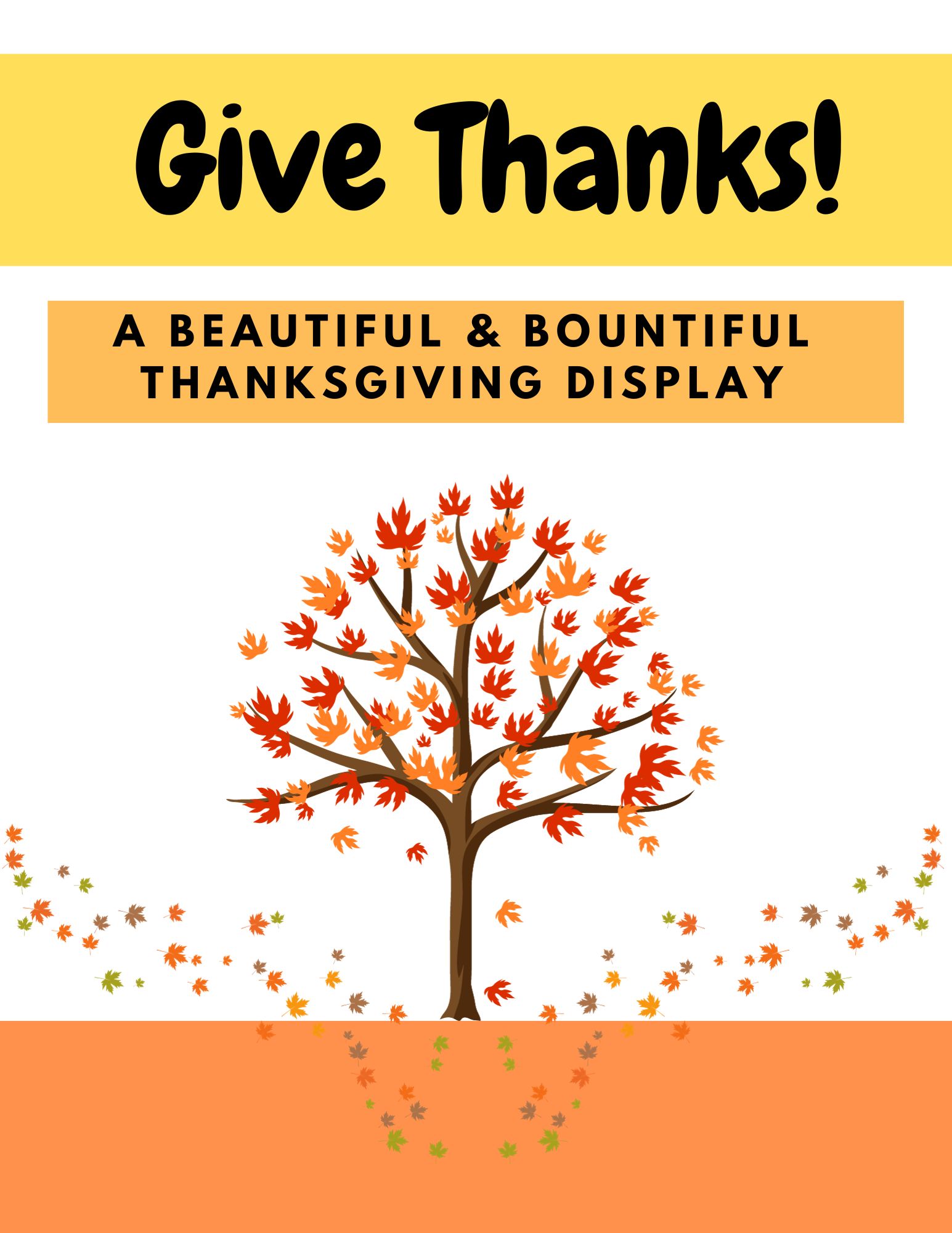Give Thanks! - A Thanksgiving Classroom Display